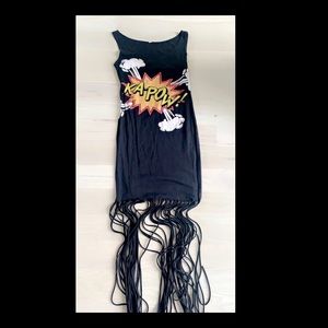 Women’s fringe KAPOW cartoon dress or top